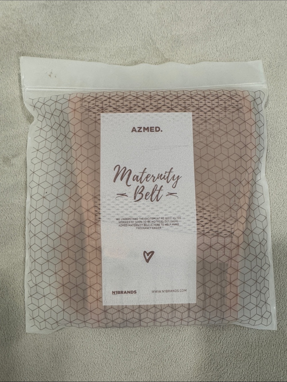 AZMED Beige Maternity Belt